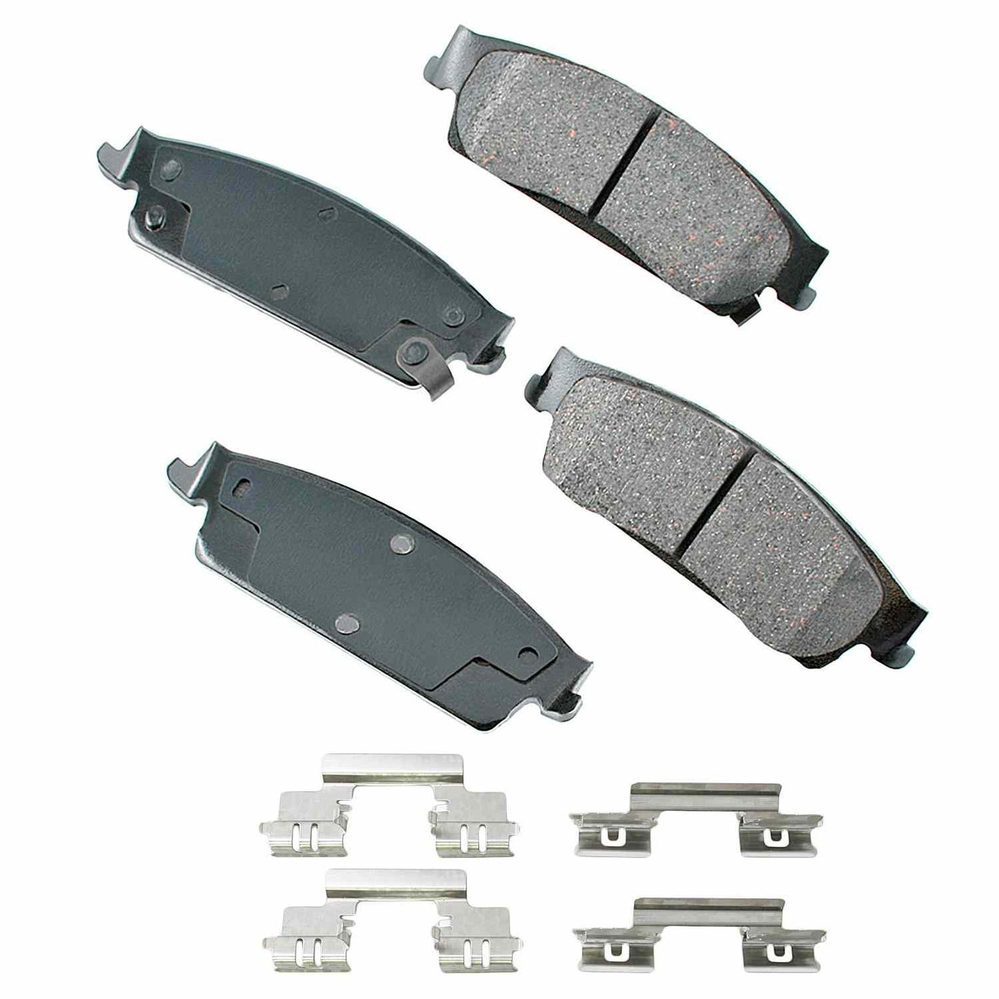 Front View of Rear Disc Brake Pad Set AKEBONO ACT1194A