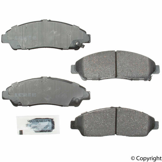 Top View of Front Disc Brake Pad Set AKEBONO ACT1280