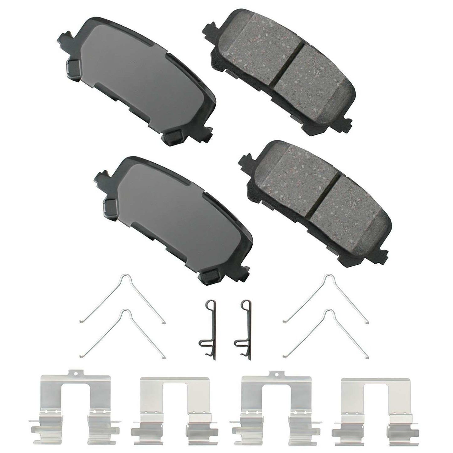 Front View of Rear Disc Brake Pad Set AKEBONO ACT1281