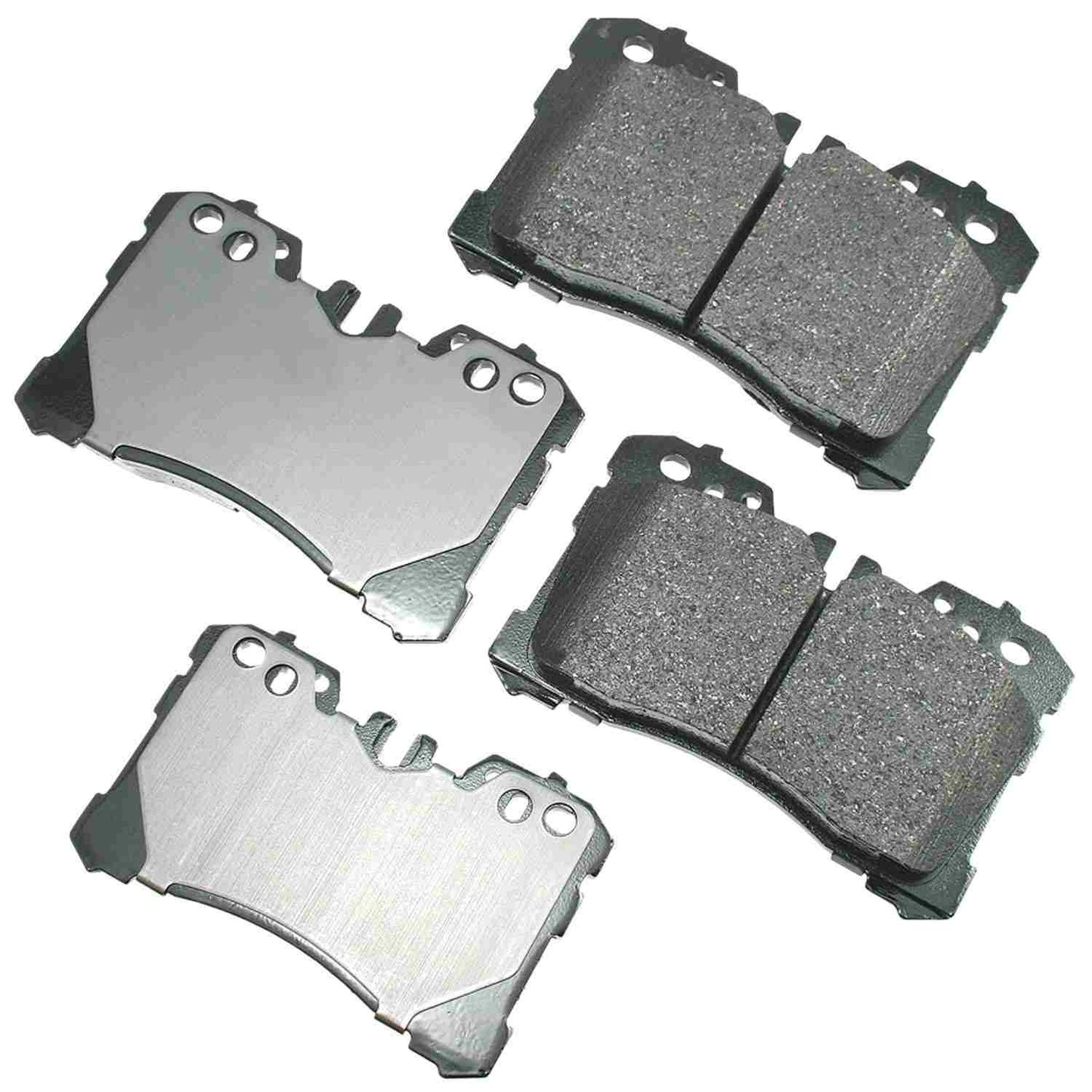 Front View of Front Disc Brake Pad Set AKEBONO ACT1282