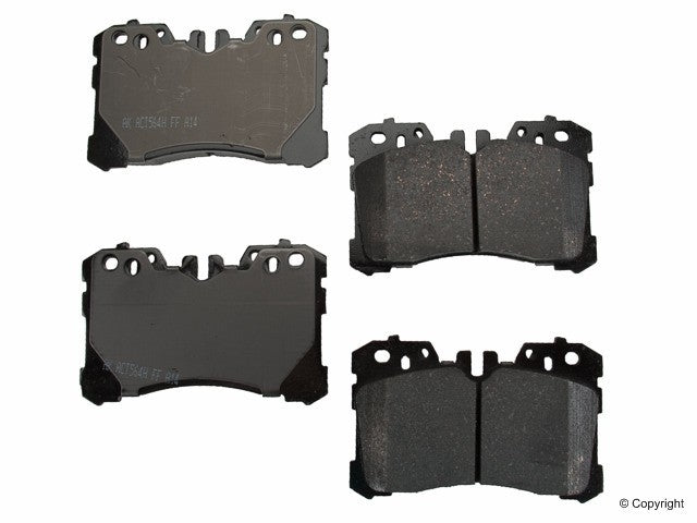 Top View of Front Disc Brake Pad Set AKEBONO ACT1282