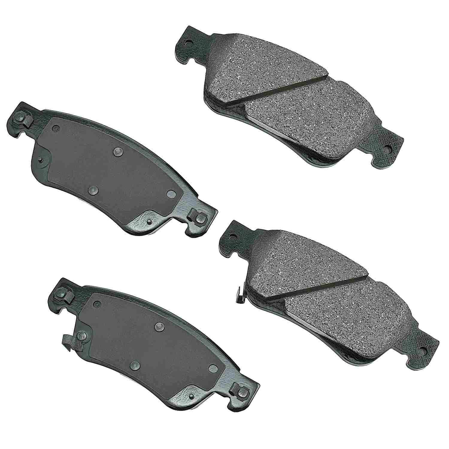 Front View of Front Disc Brake Pad Set AKEBONO ACT1287