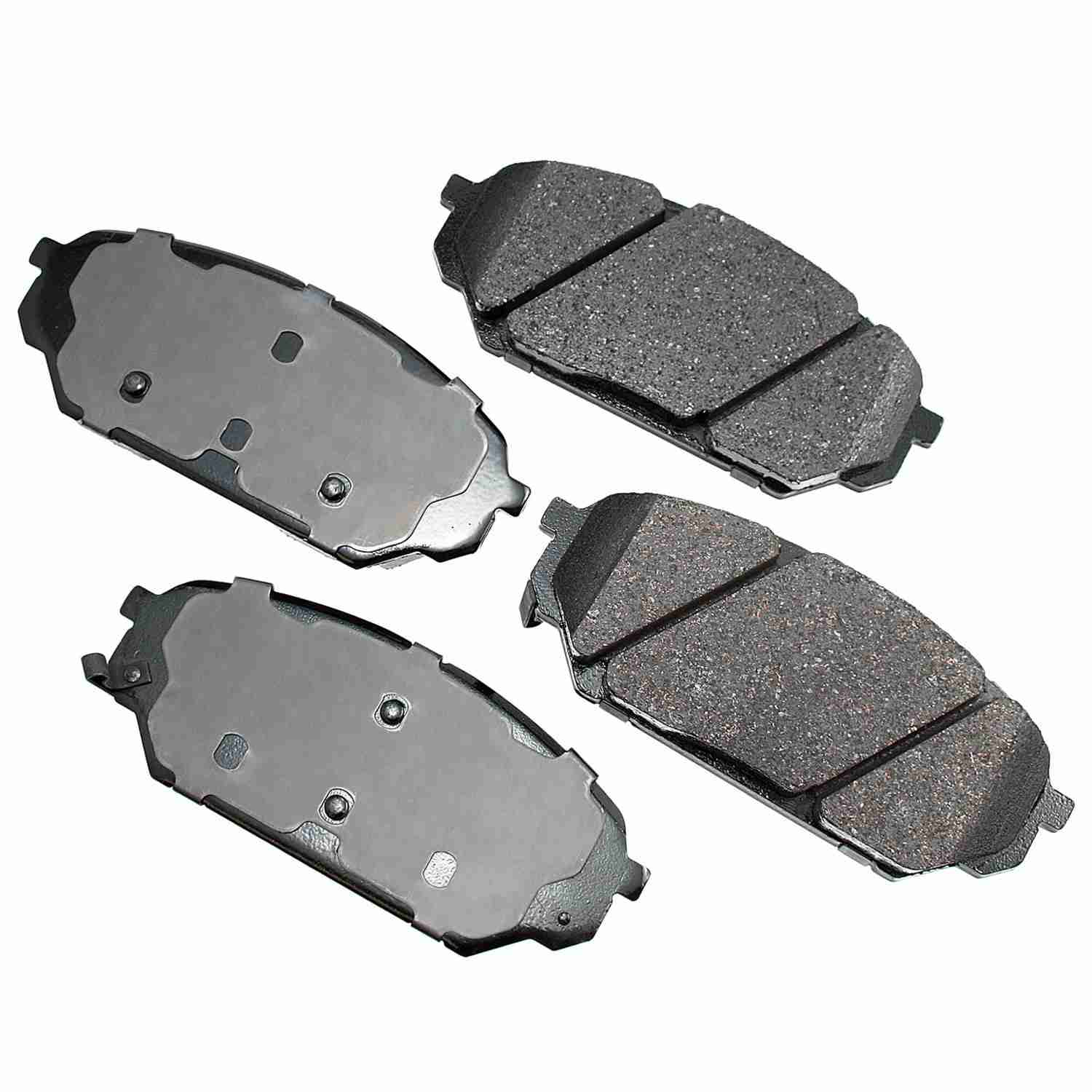 Front View of Front Disc Brake Pad Set AKEBONO ACT1301