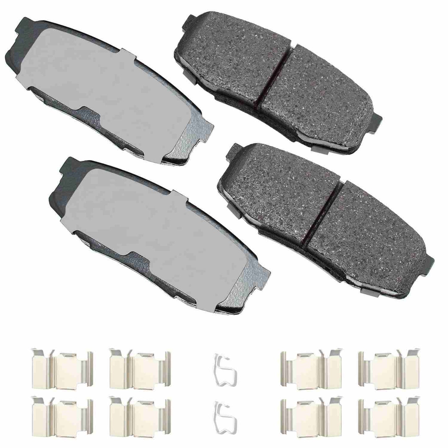 Front View of Rear Disc Brake Pad Set AKEBONO ACT1304A