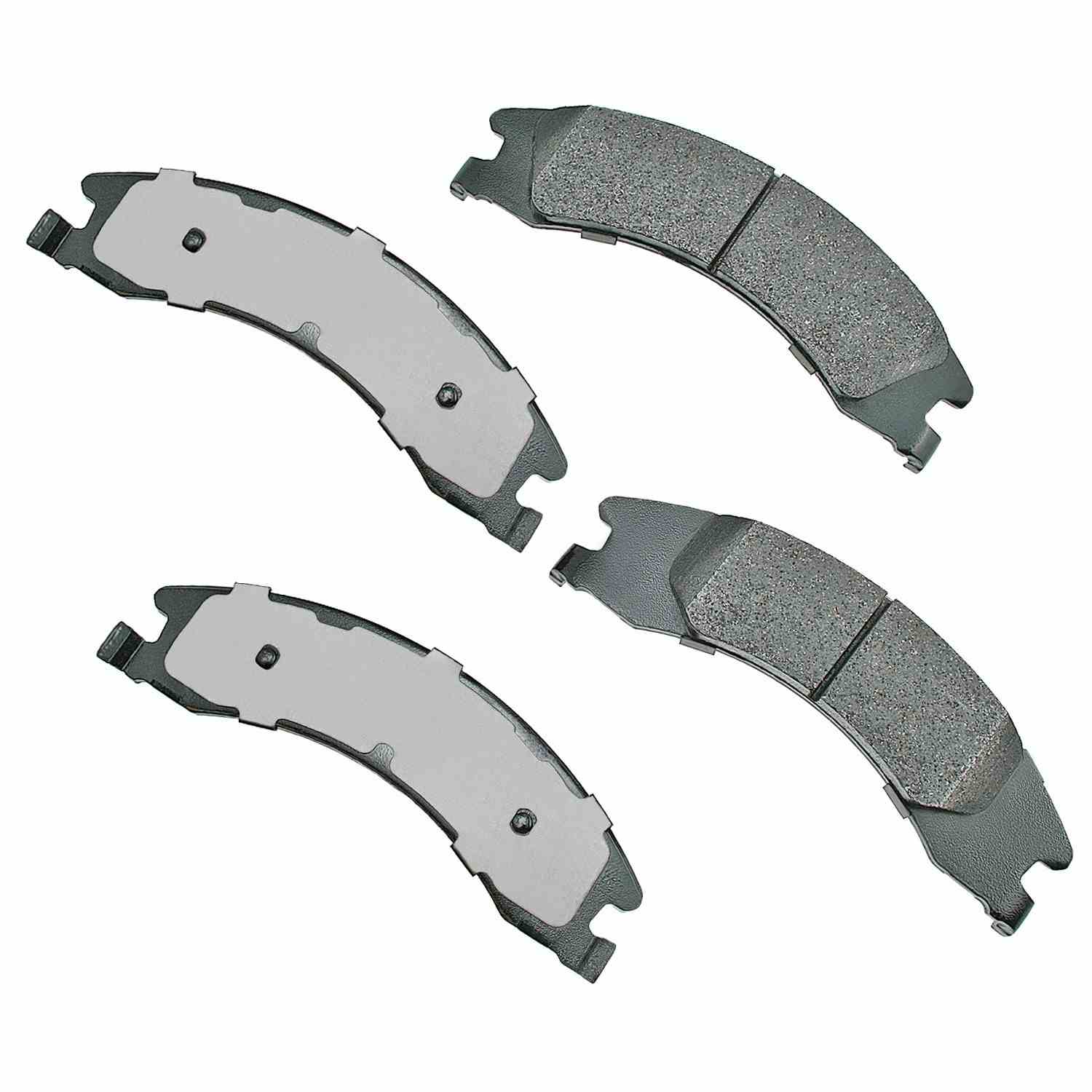 Front View of Rear Disc Brake Pad Set AKEBONO ACT1329