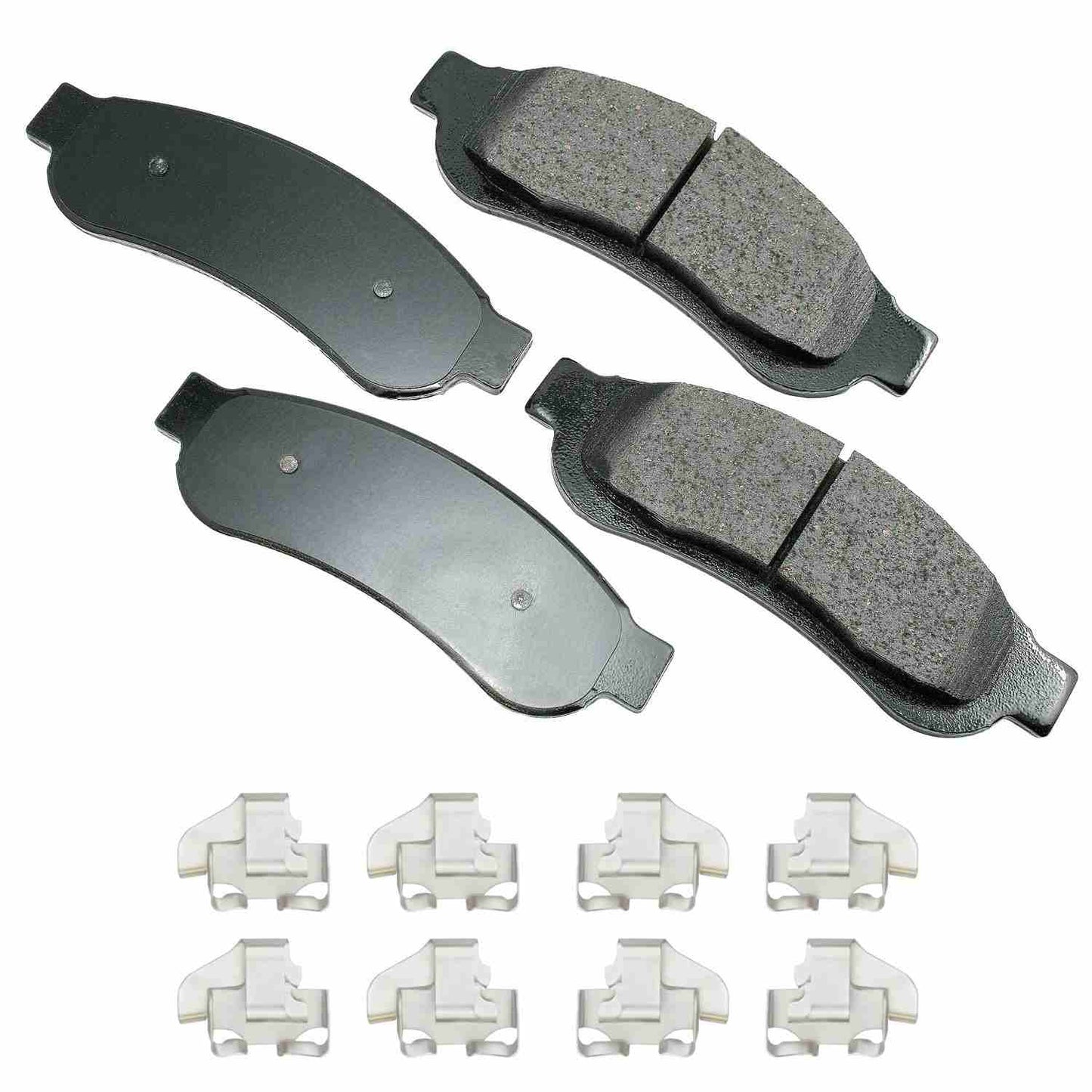 Front View of Rear Disc Brake Pad Set AKEBONO ACT1334A