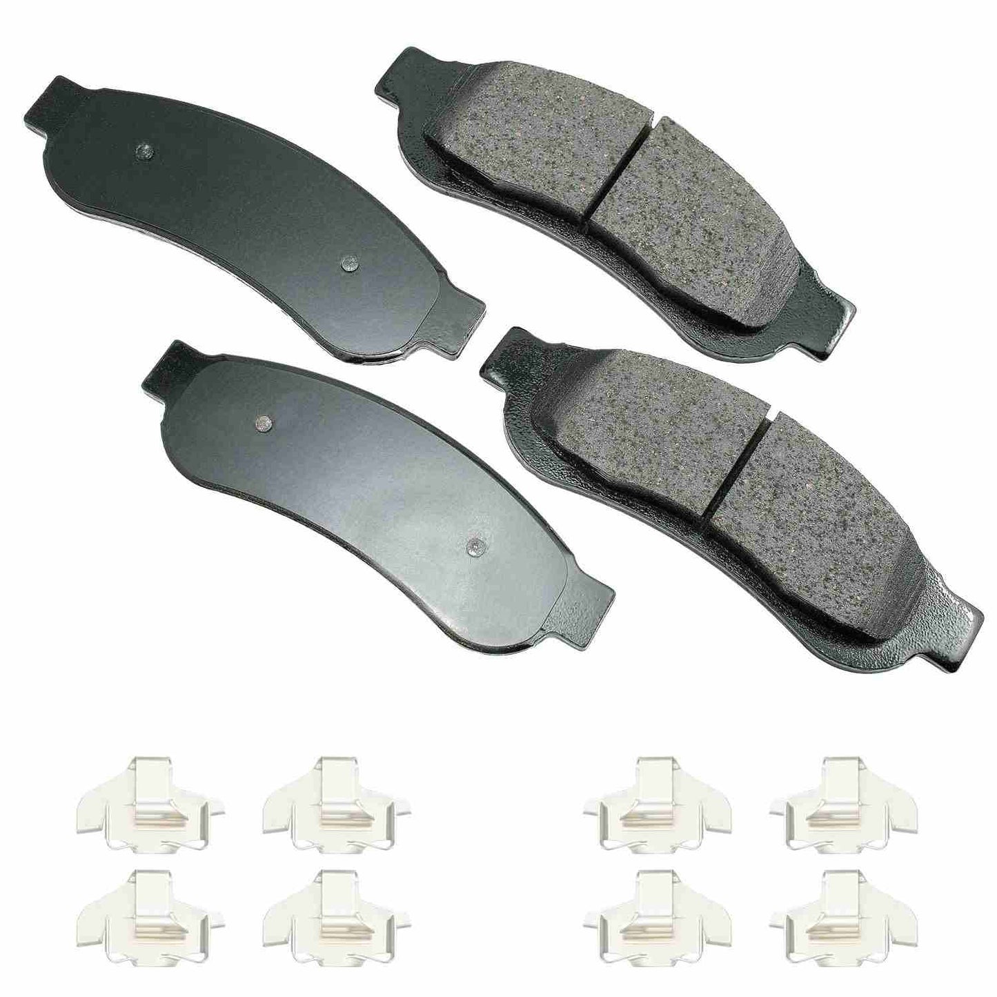 Front View of Rear Disc Brake Pad Set AKEBONO ACT1334B