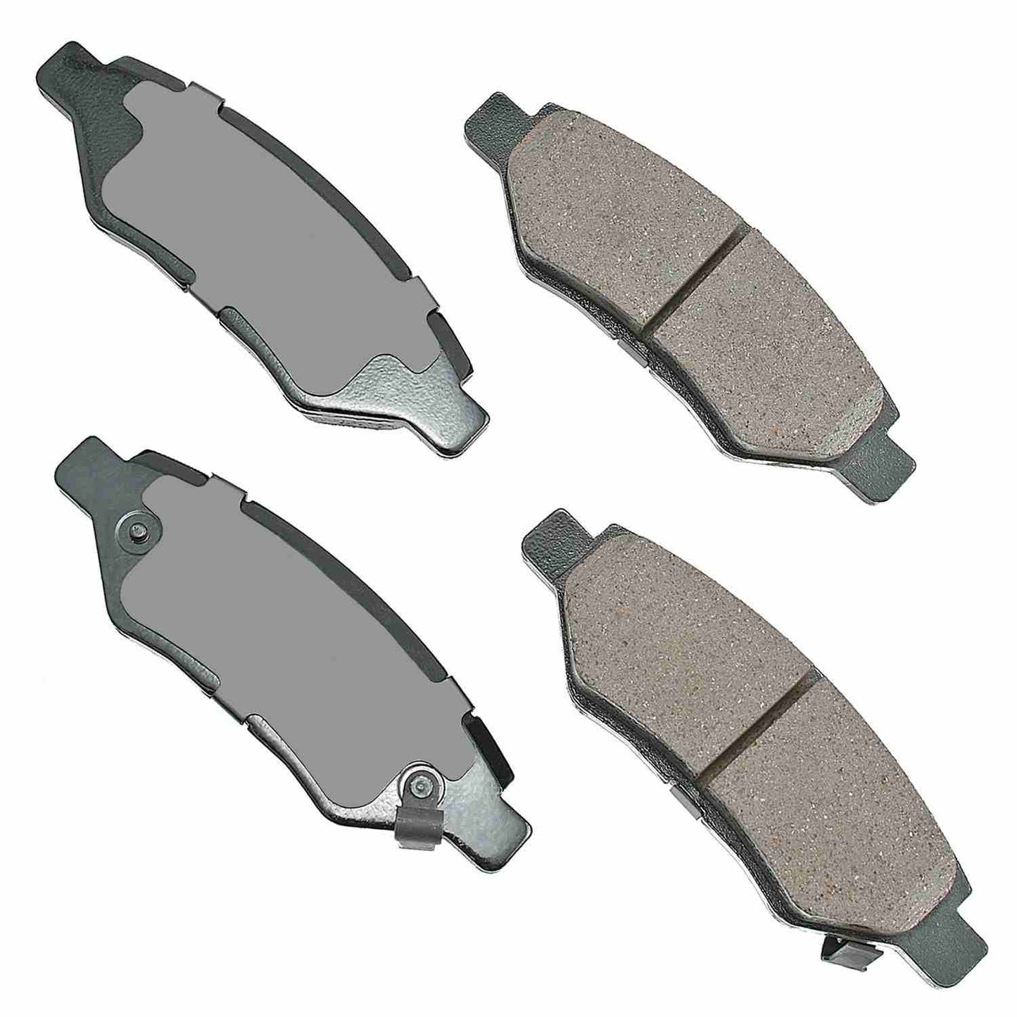 Front View of Rear Disc Brake Pad Set AKEBONO ACT1337