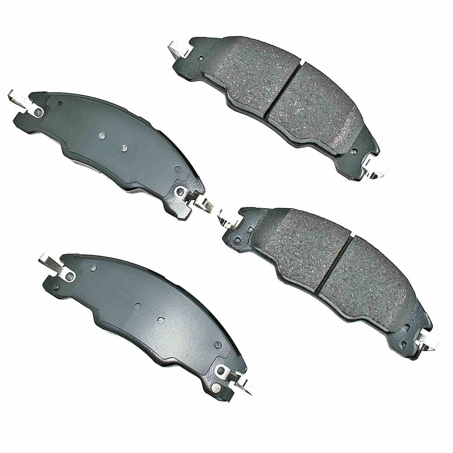 Front View of Front Disc Brake Pad Set AKEBONO ACT1339