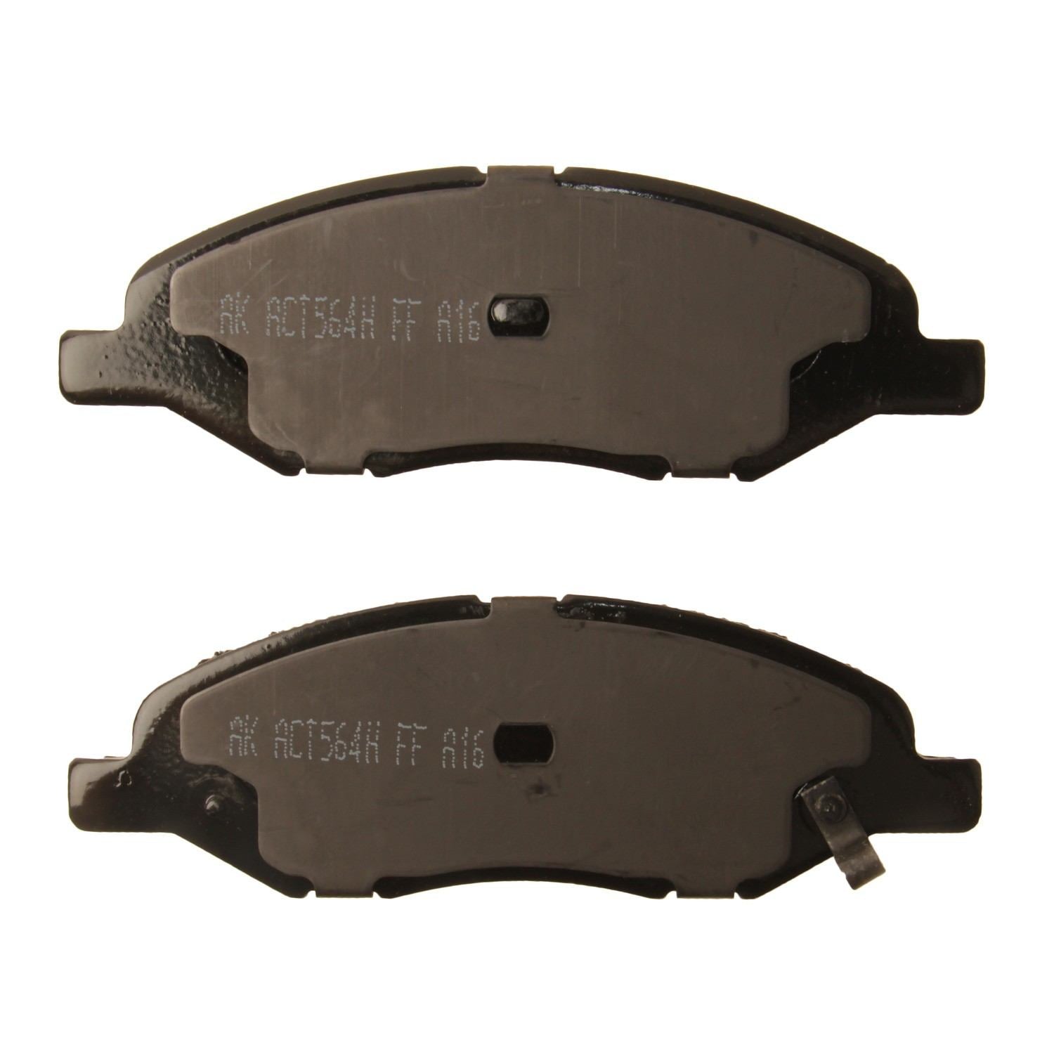 Back View of Front Disc Brake Pad Set AKEBONO ACT1345