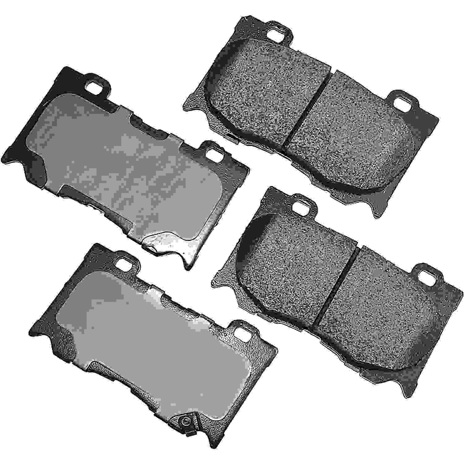 Front View of Front Disc Brake Pad Set AKEBONO ACT1346