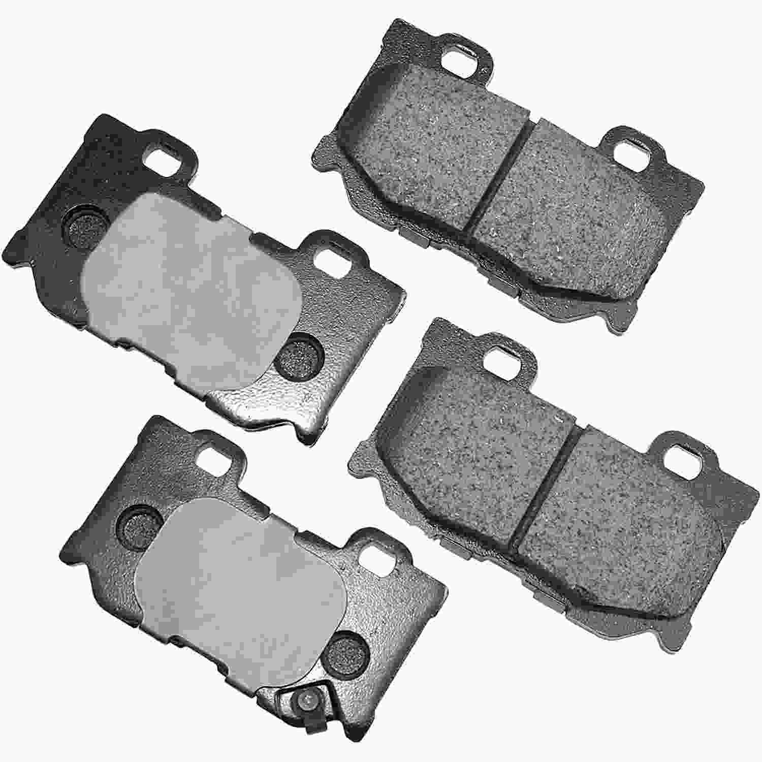 Front View of Rear Disc Brake Pad Set AKEBONO ACT1347