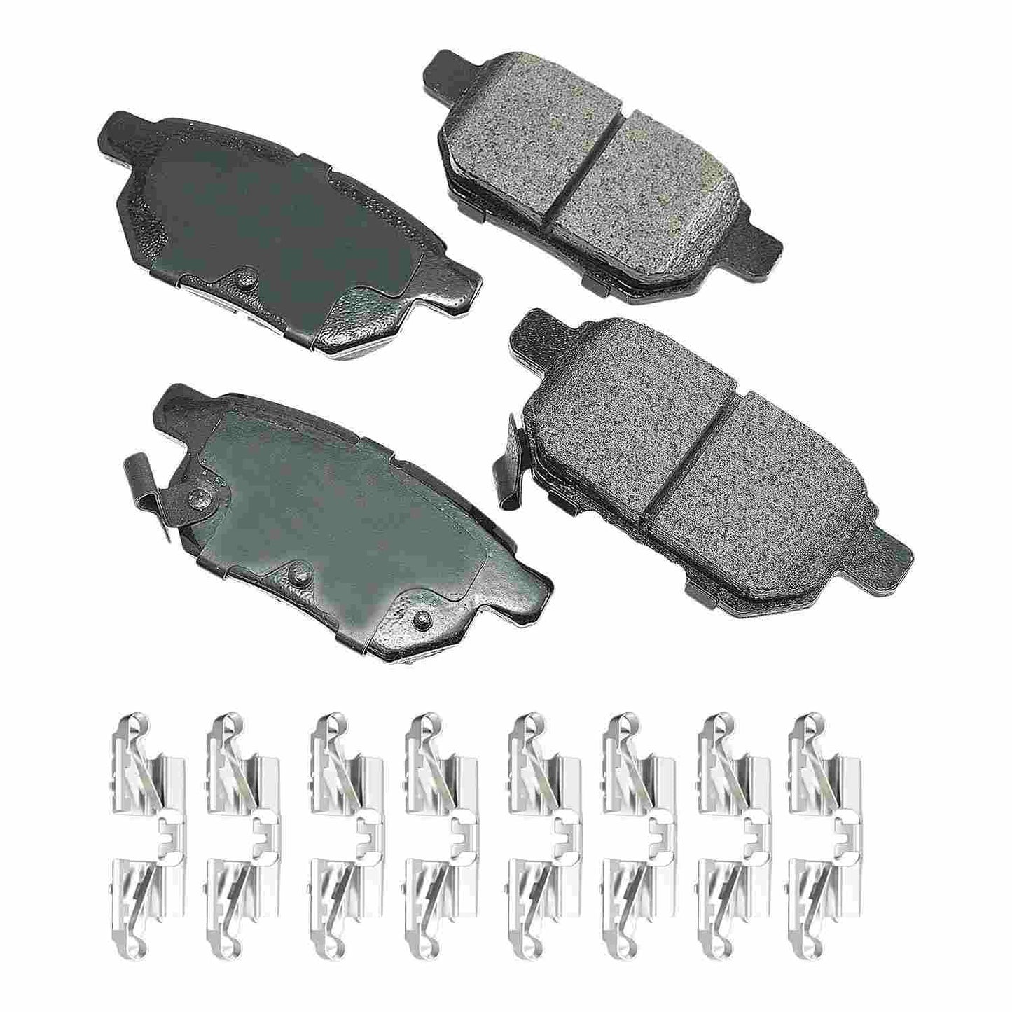 Front View of Rear Disc Brake Pad Set AKEBONO ACT1354A