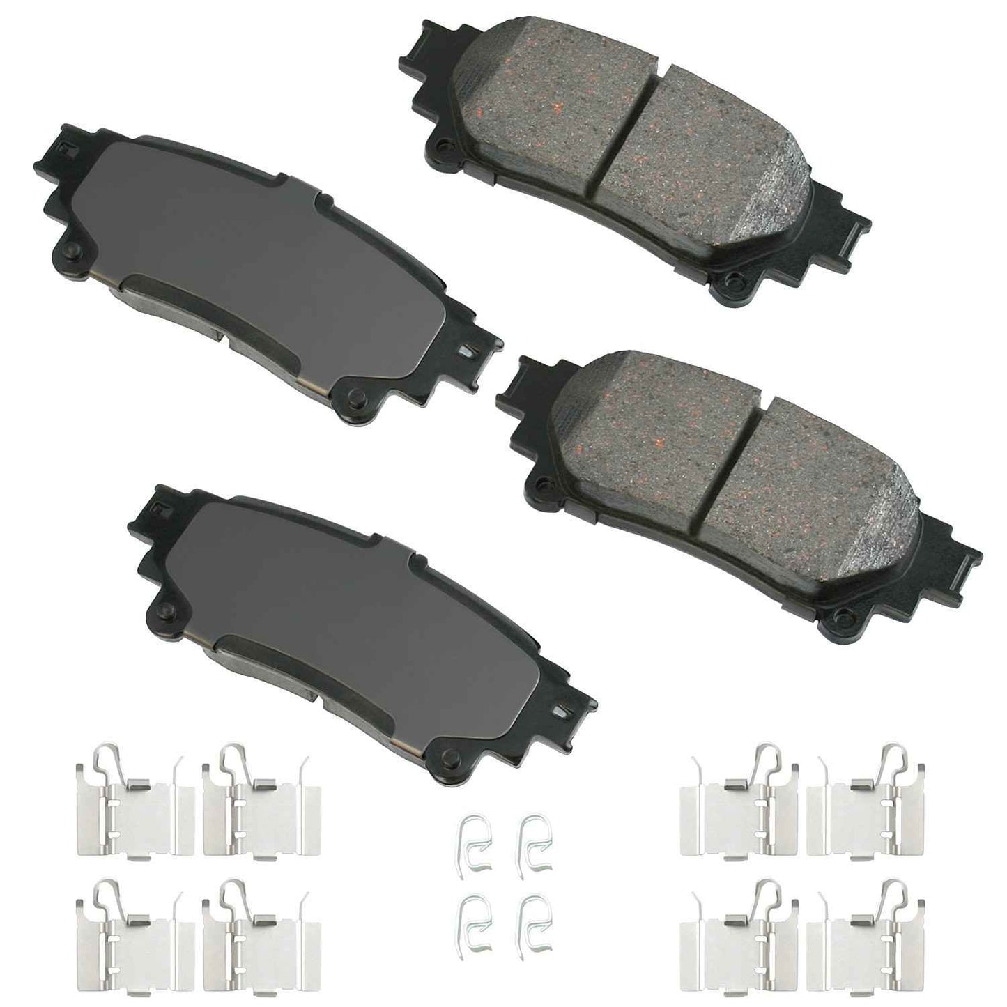 Front View of Rear Disc Brake Pad Set AKEBONO ACT1391A