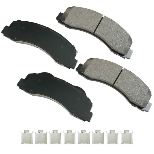 Front View of Front Disc Brake Pad Set AKEBONO ACT1414