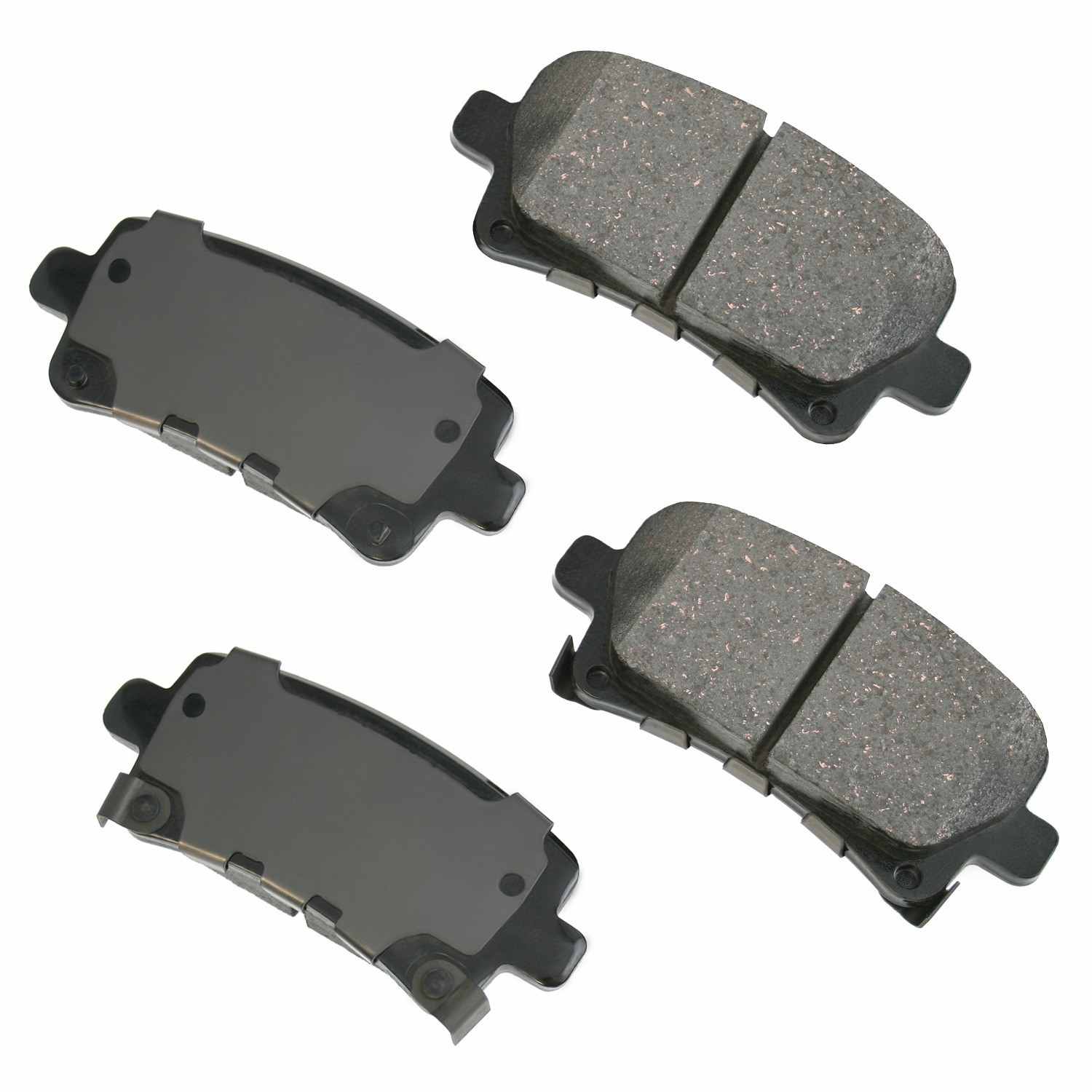 Front View of Rear Disc Brake Pad Set AKEBONO ACT1430