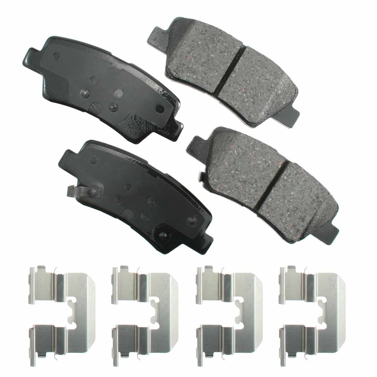 Front View of Rear Disc Brake Pad Set AKEBONO ACT1445