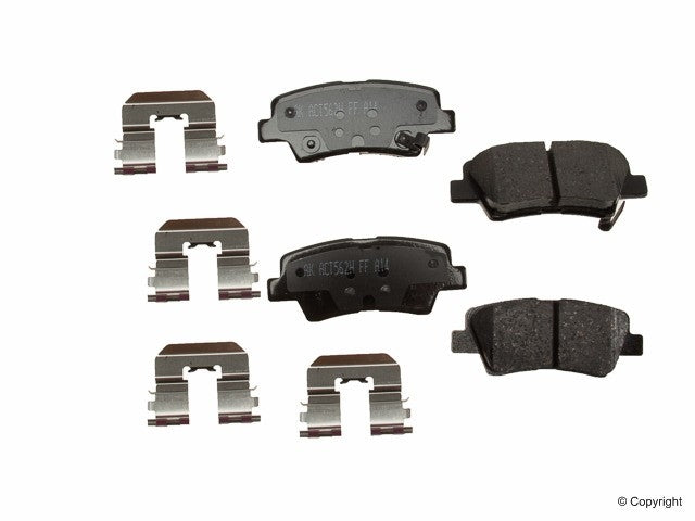 Top View of Rear Disc Brake Pad Set AKEBONO ACT1445