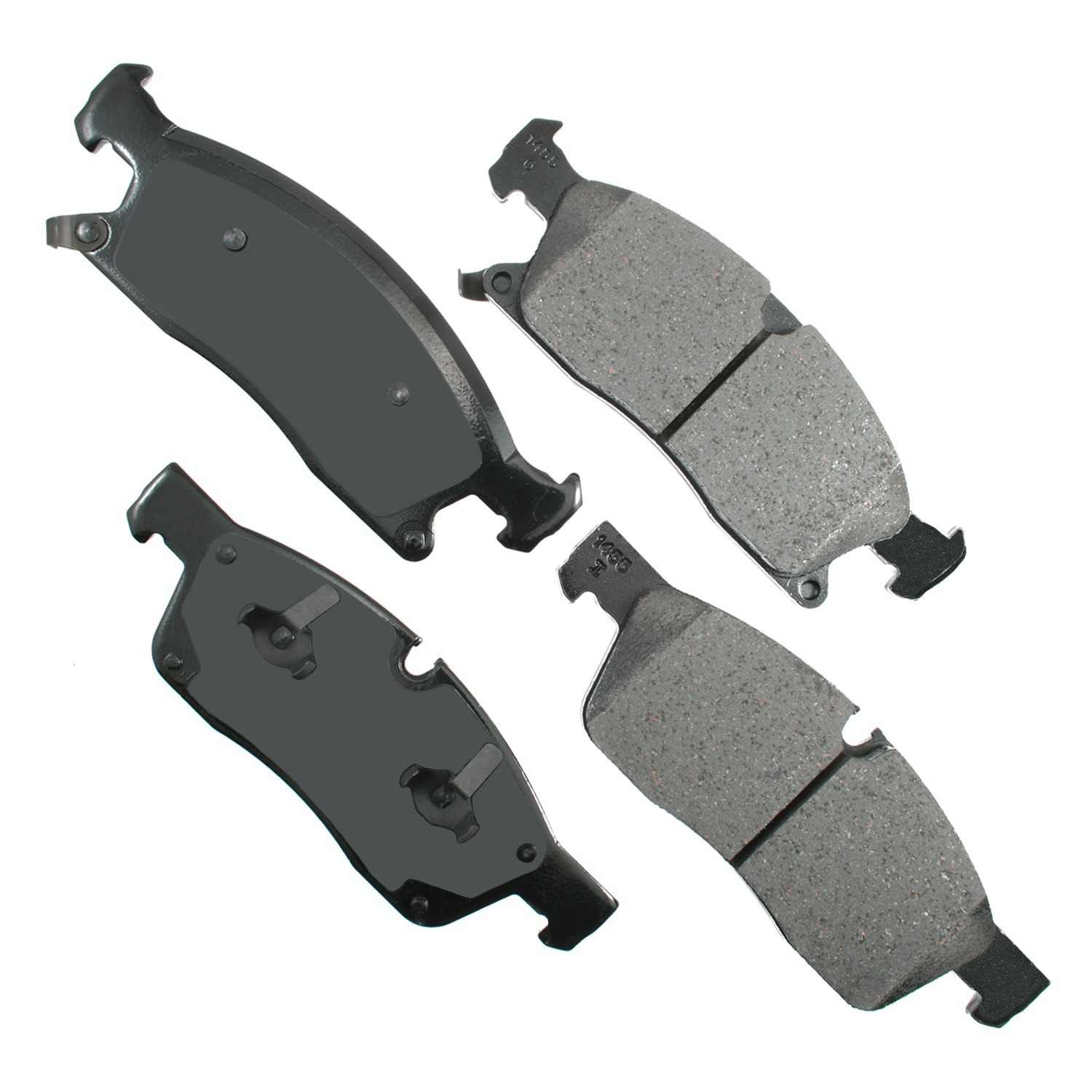 Front View of Front Disc Brake Pad Set AKEBONO ACT1455