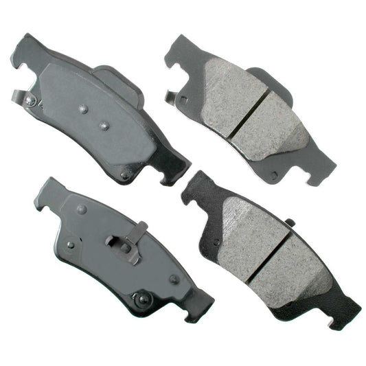 Front View of Rear Disc Brake Pad Set AKEBONO ACT1498