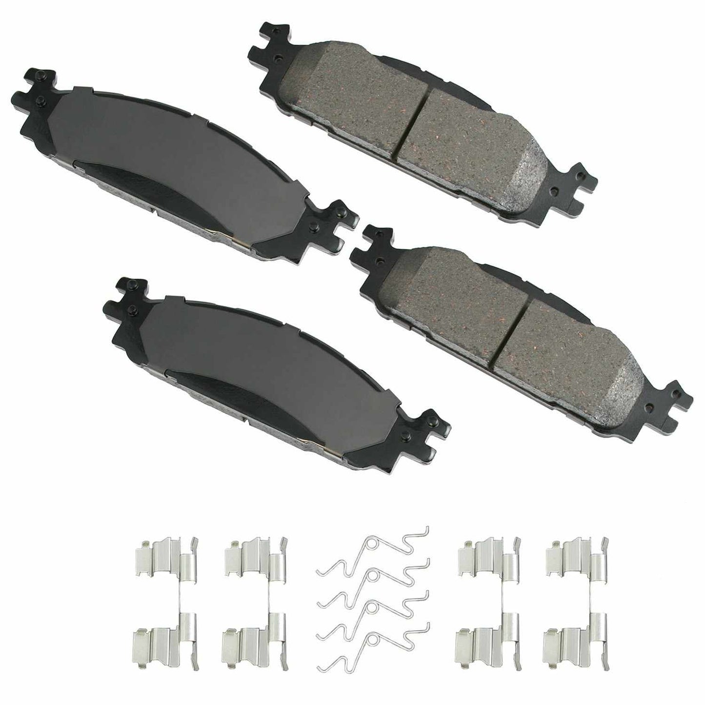 Front View of Front Disc Brake Pad Set AKEBONO ACT1508