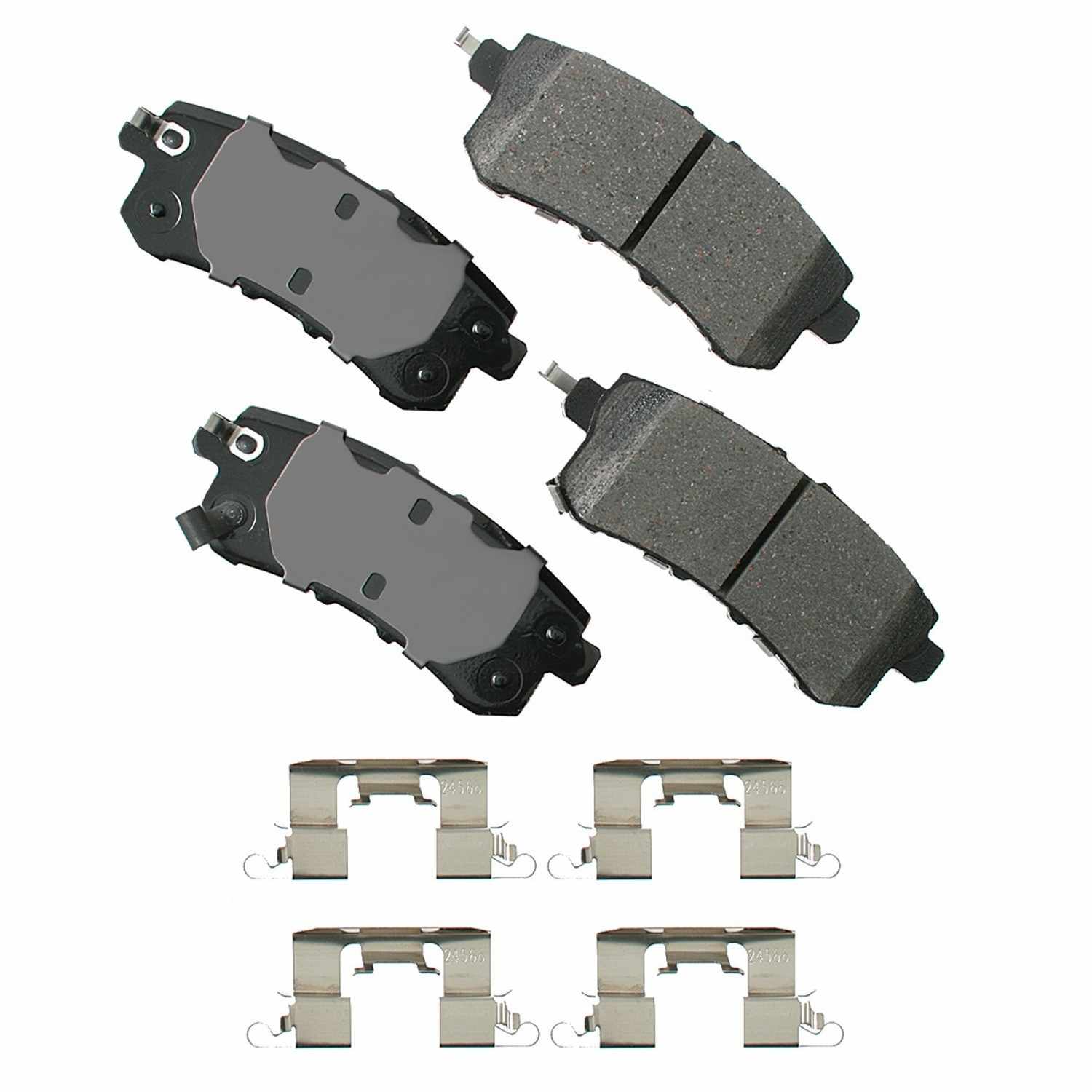 Front View of Rear Disc Brake Pad Set AKEBONO ACT1510