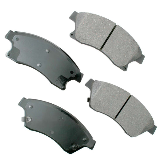 Front View of Front Disc Brake Pad Set AKEBONO ACT1522