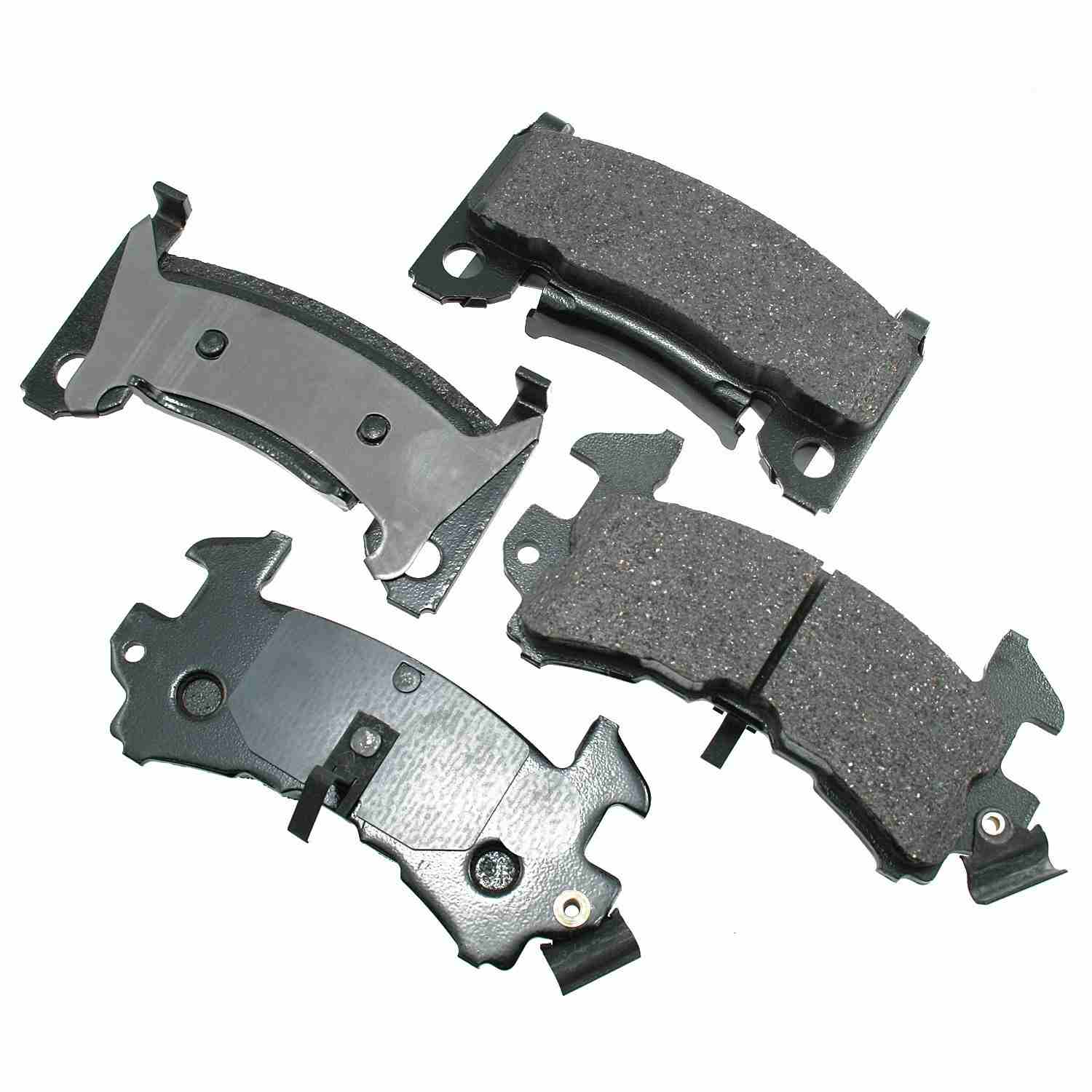 Front View of Front Disc Brake Pad Set AKEBONO ACT154