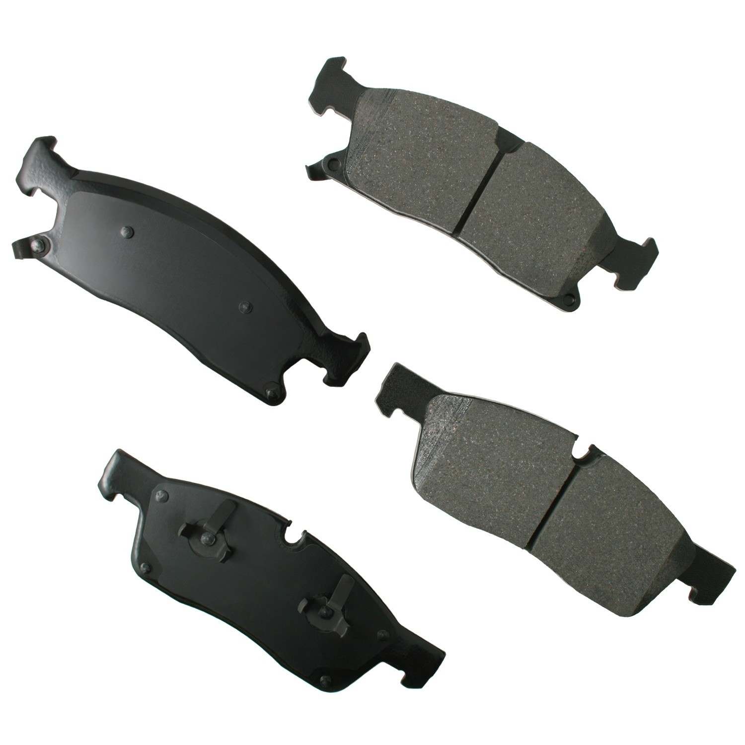 Front View of Front Disc Brake Pad Set AKEBONO ACT1629A