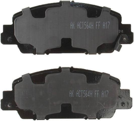 Back View of Front Disc Brake Pad Set AKEBONO ACT1654