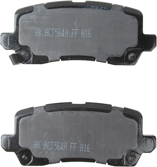 Back View of Rear Disc Brake Pad Set AKEBONO ACT1698