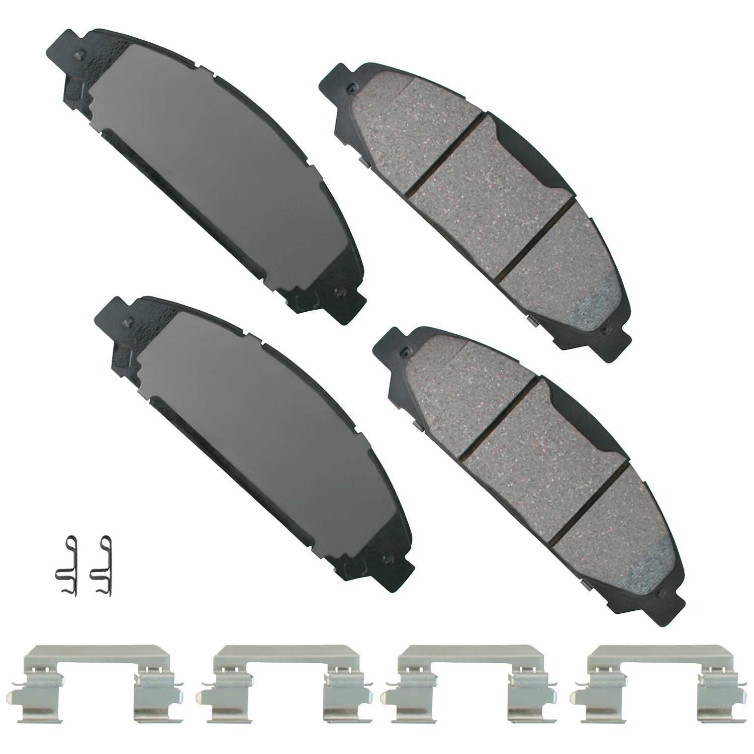 Front View of Front Disc Brake Pad Set AKEBONO ACT1791