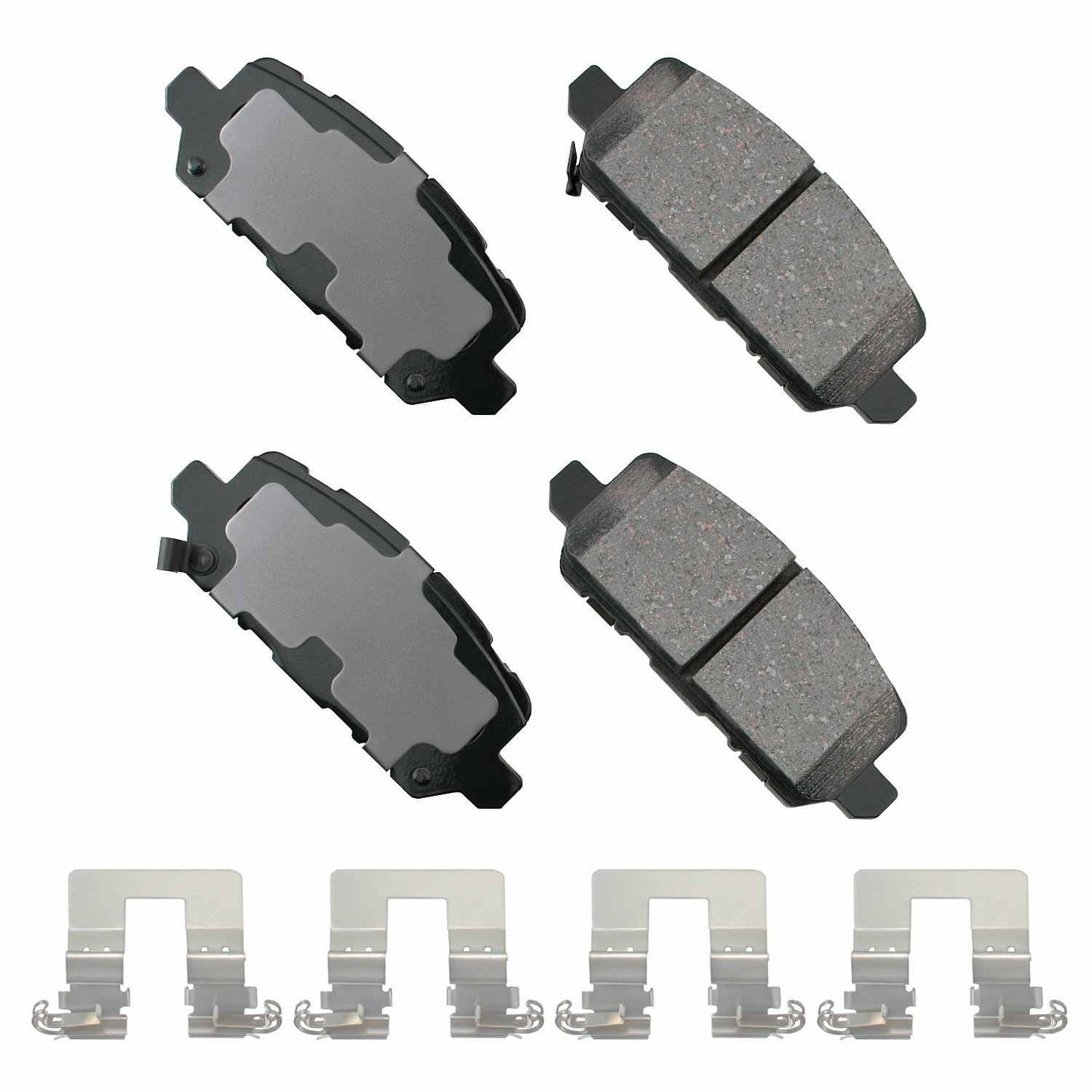 Front View of Rear Disc Brake Pad Set AKEBONO ACT1841