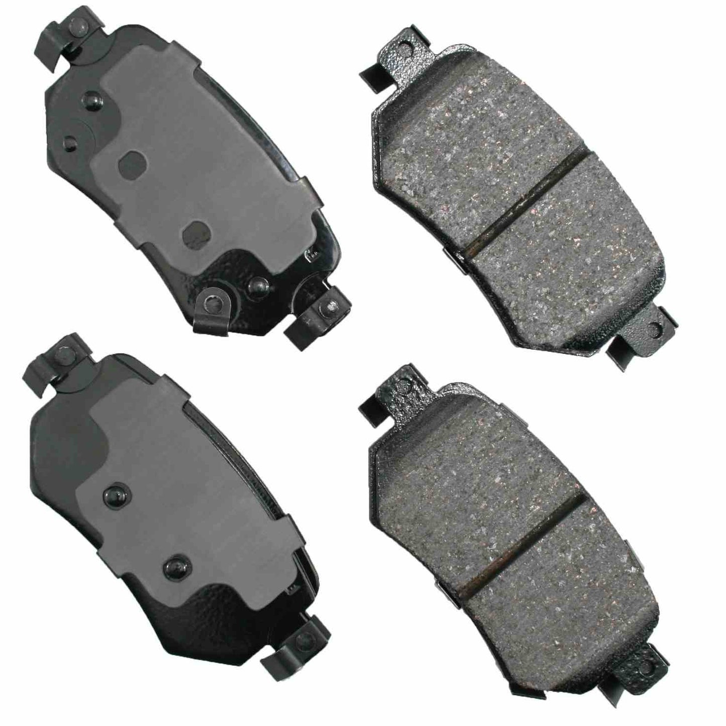 Front View of Rear Disc Brake Pad Set AKEBONO ACT1874