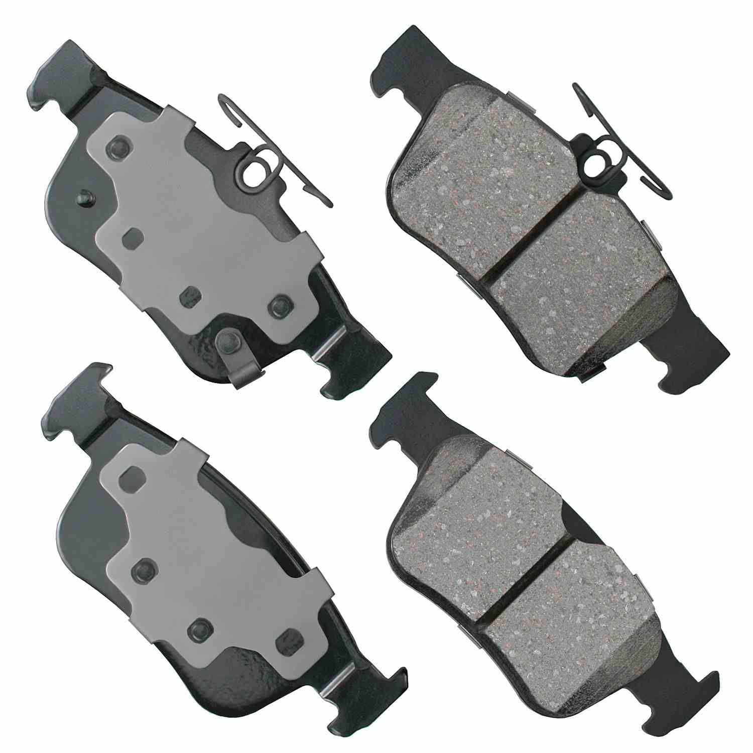 Front View of Rear Disc Brake Pad Set AKEBONO ACT1878