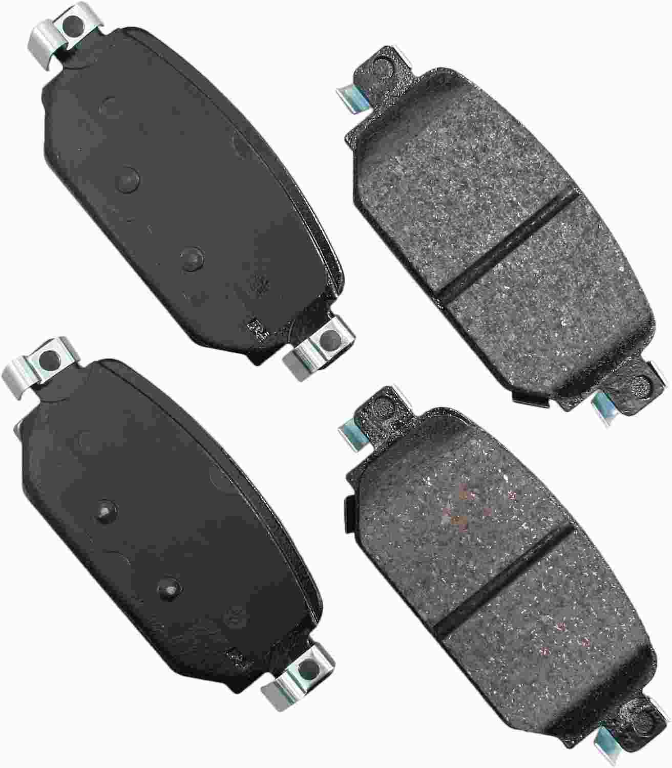 Front View of Rear Disc Brake Pad Set AKEBONO ACT2042