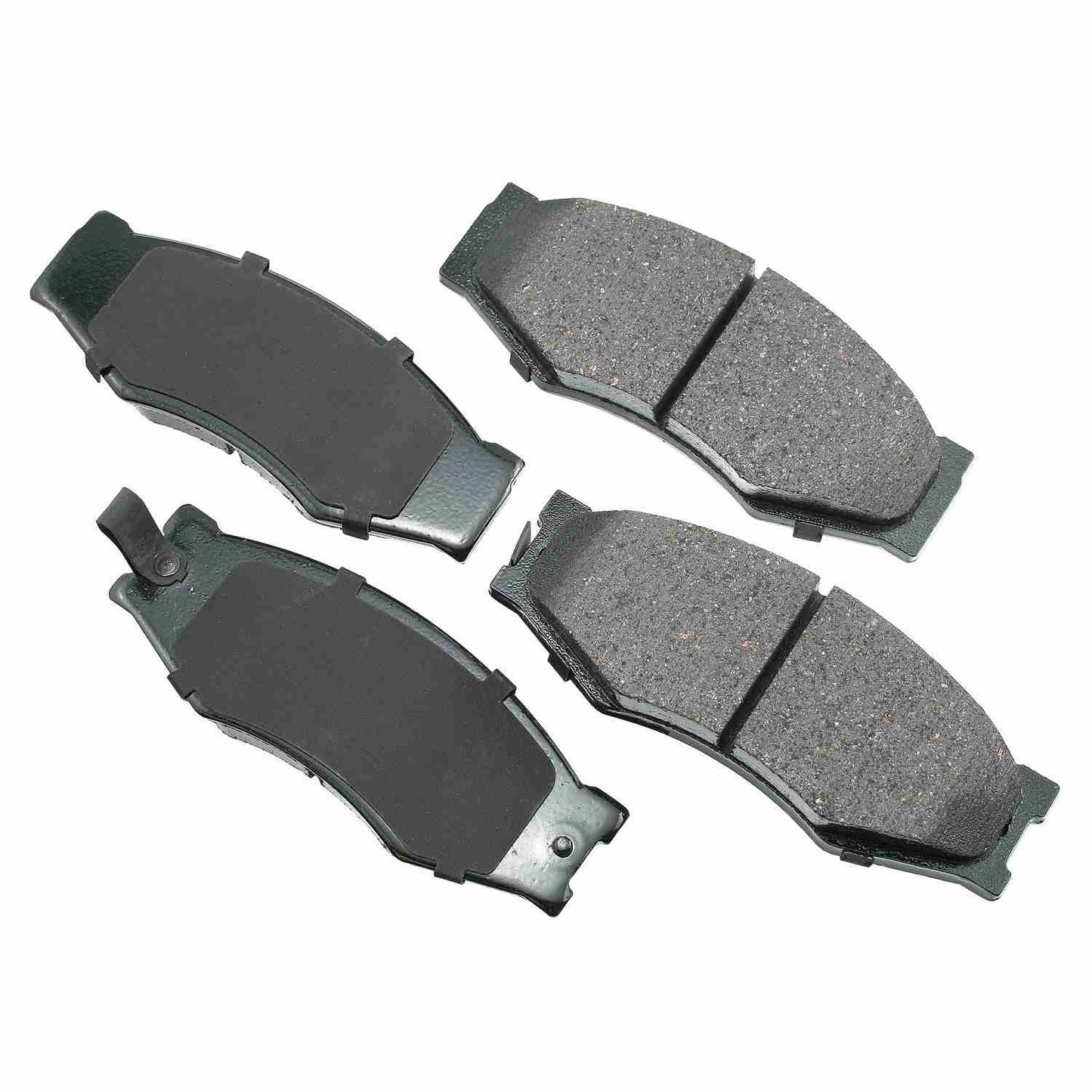 Front View of Front Disc Brake Pad Set AKEBONO ACT266