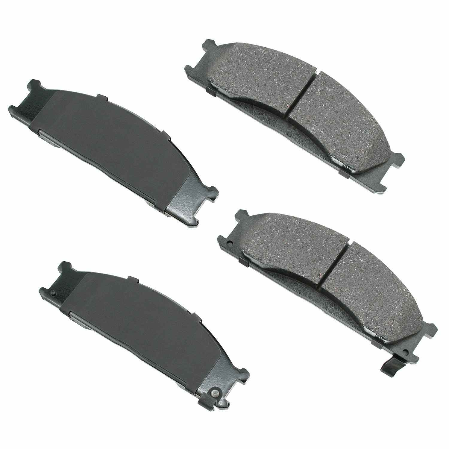 Front View of Front Disc Brake Pad Set AKEBONO ACT333