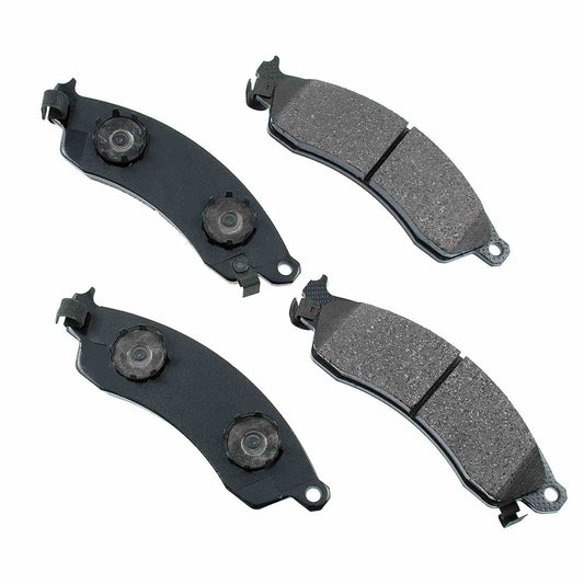 Front View of Front Disc Brake Pad Set AKEBONO ACT412