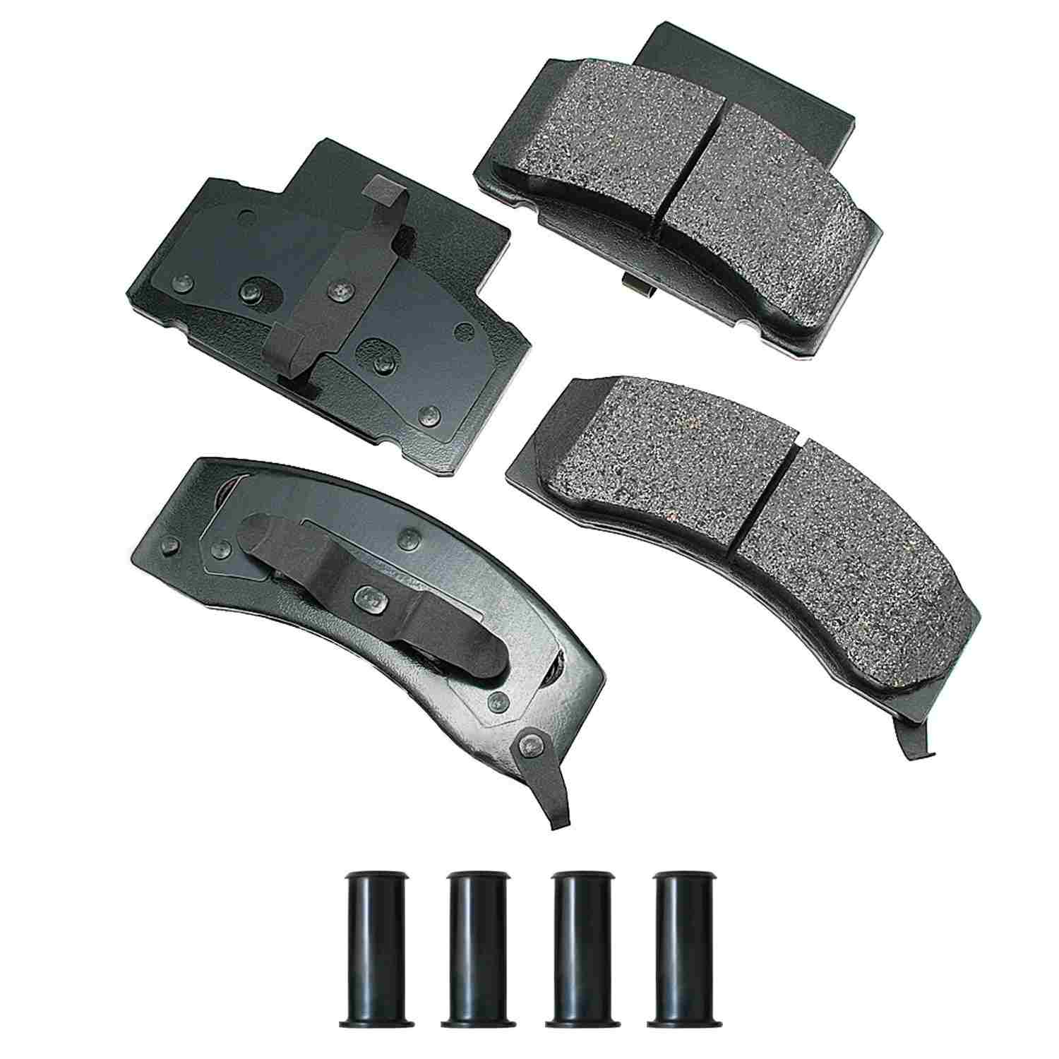 Front View of Front Disc Brake Pad Set AKEBONO ACT459