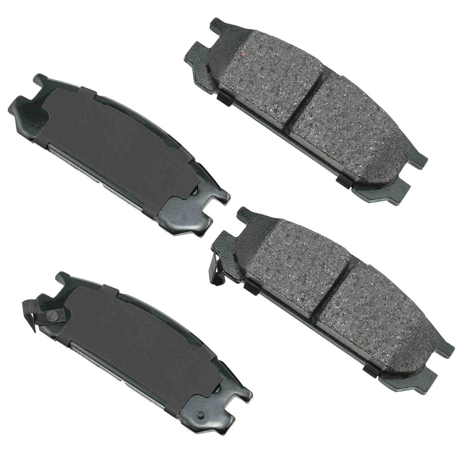 Front View of Rear Disc Brake Pad Set AKEBONO ACT471