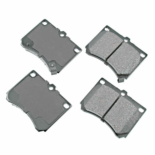 Front View of Front Disc Brake Pad Set AKEBONO ACT473