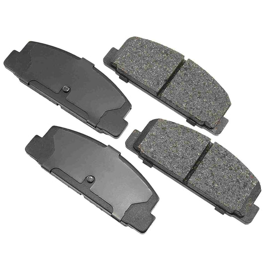 Front View of Rear Disc Brake Pad Set AKEBONO ACT482