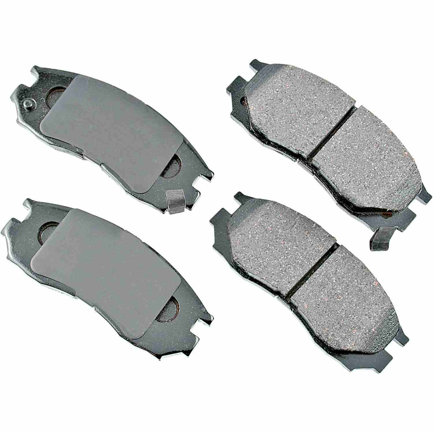 Front View of Front Disc Brake Pad Set AKEBONO ACT484