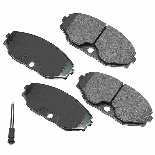 Front View of Front Disc Brake Pad Set AKEBONO ACT486