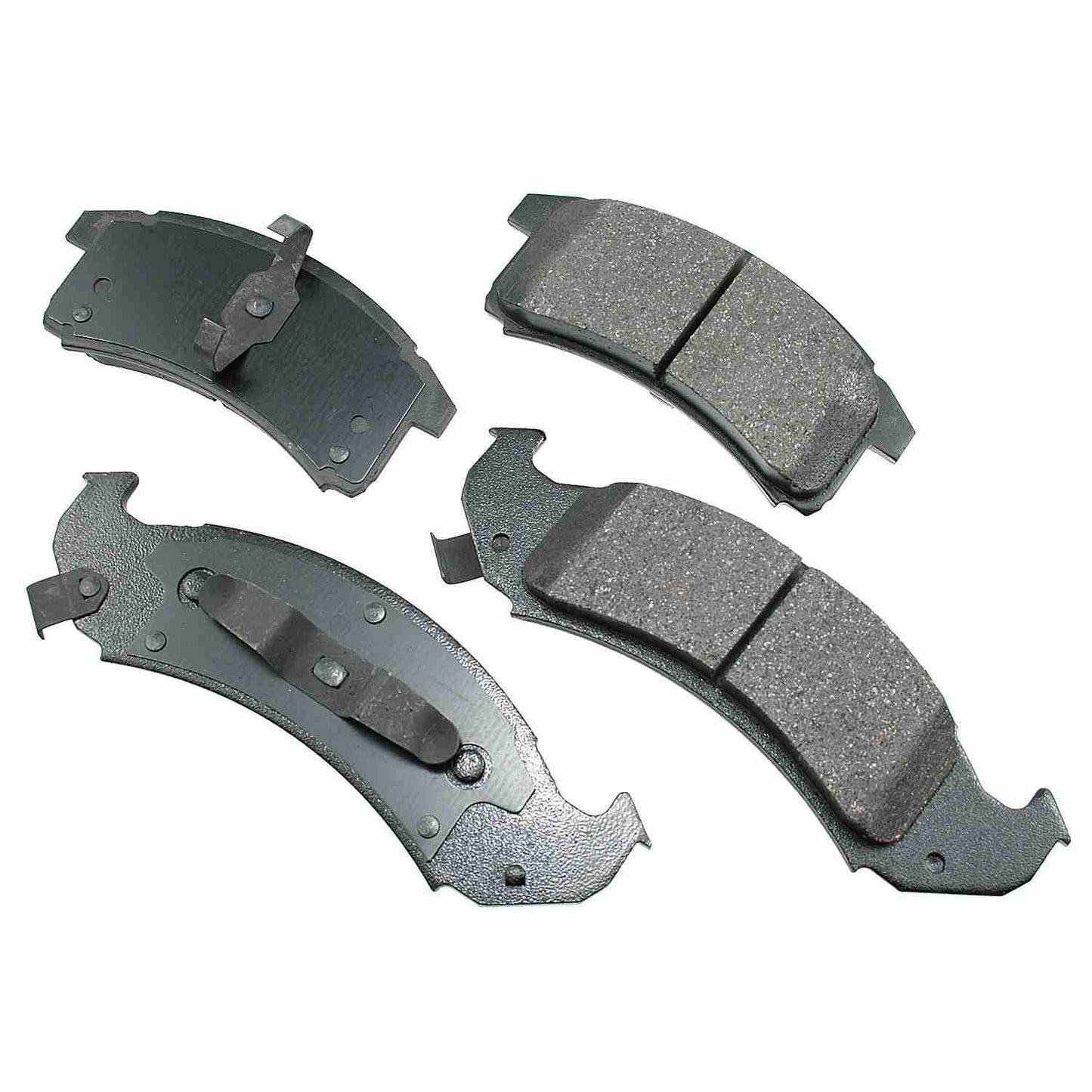 Front View of Front Disc Brake Pad Set AKEBONO ACT505