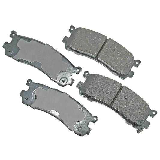 Front View of Rear Disc Brake Pad Set AKEBONO ACT553