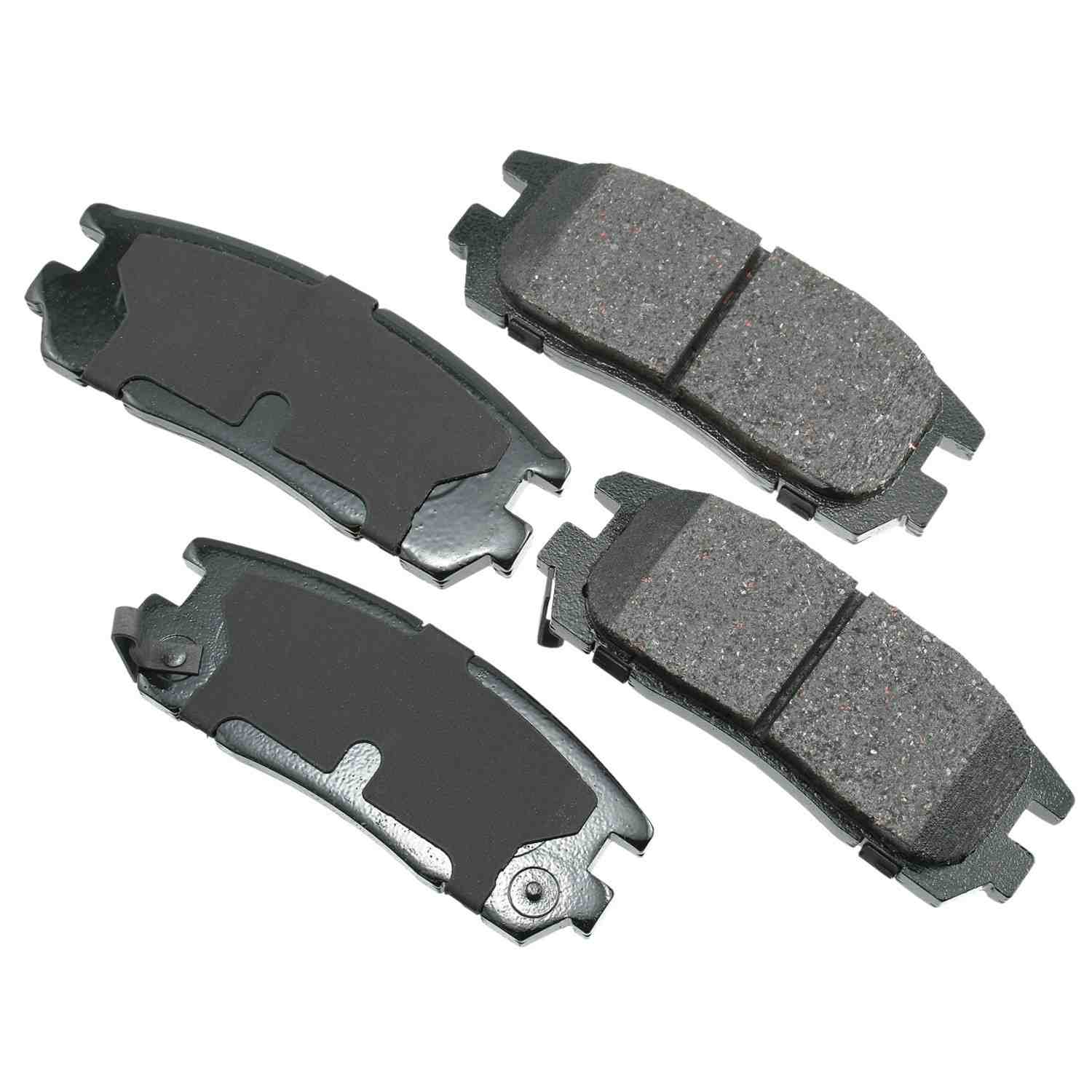 Front View of Rear Disc Brake Pad Set AKEBONO ACT580