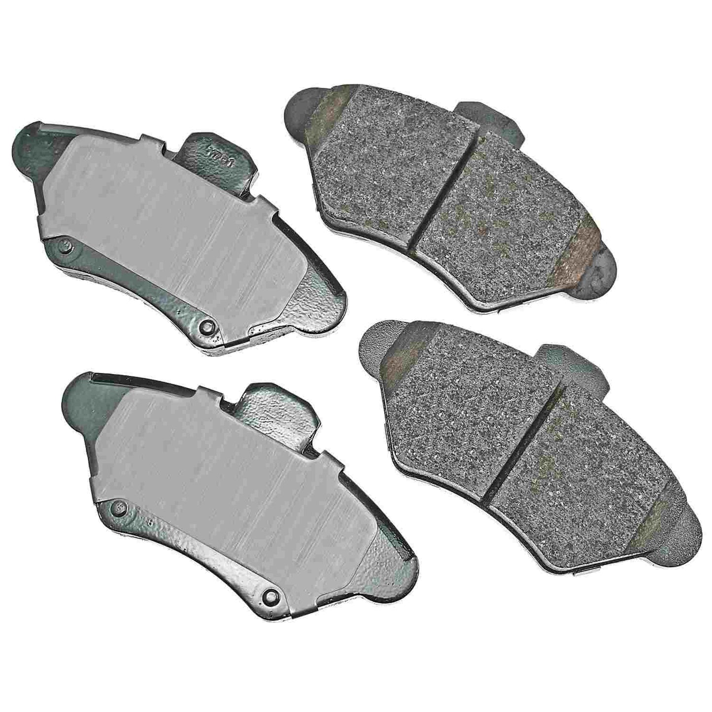 Front View of Front Disc Brake Pad Set AKEBONO ACT600