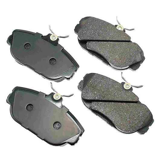 Front View of Front Disc Brake Pad Set AKEBONO ACT601